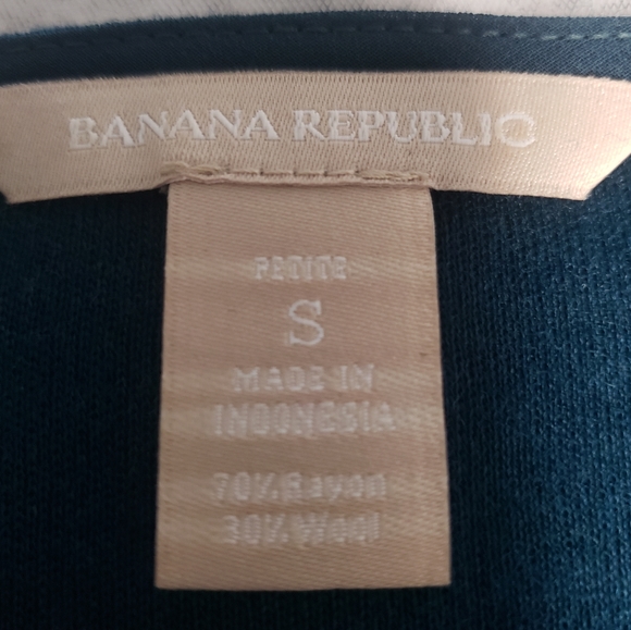 Banana Republic Long Sleeve Cowl Neck Wool Dress Sz S Petite - Picture 5 of 6